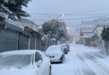 Dëborë dhe ngrica paralizojnë qarkullimin në qarkun e Dibrës