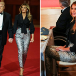 Melania Trump sfidon kodin “black-tie” me pantallona metalike në darkën e guvernatorëve