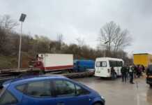 Aksident I katërfishtë në Qafë-Plloçë,fatmirësisht pa persona të lënduar