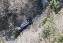 Aksident në aksin Gusmar–Nivicë, makina perfundon në humnerëdrejtuesi i mjetit jashtë rrezikut për jetën