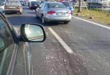 Aksident pa të lënduar në autostradën Tiranë–Durrës, radhë kilometrike nga trafiku