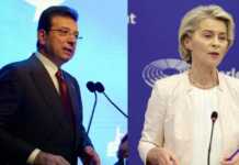 Imamoglu kritikon Von der Leyen: “Mos e krahasoni Turqinë me Rusinë dhe Kinën”